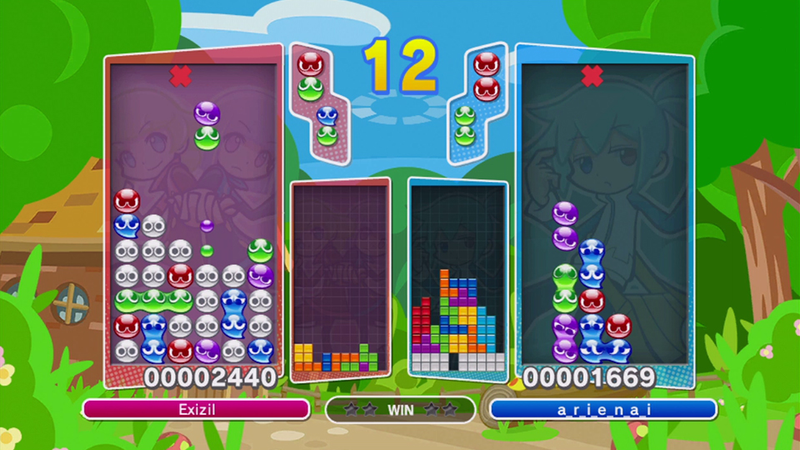 Illustration for article titled Puyo Puyo Tetris Blends Two Classics into One Awesome Game